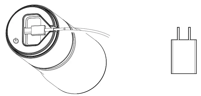 ohho OP-100W Portable Air Refining Purifier - charging