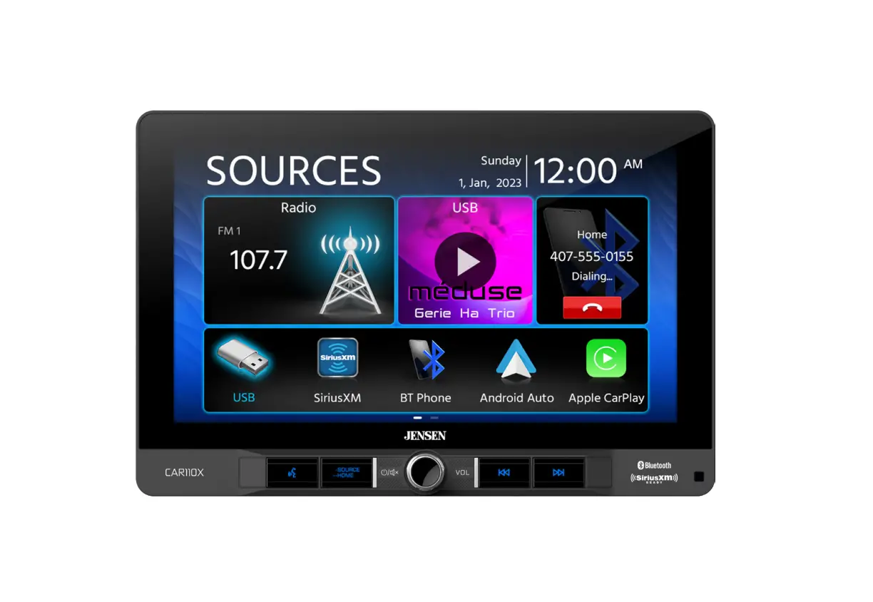 Jensen Car110x 10.1 Inch Capacitive Touch Screen Owner's Manual