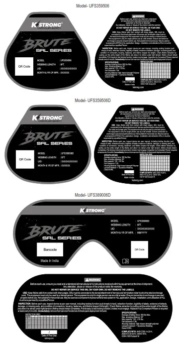 KSTRONG UFS310010 Self Retracting Devices - FIG 24