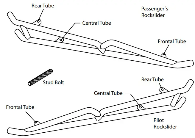 AFX MOTORSPORTS PRO032 Rock Sliders - Fig 1