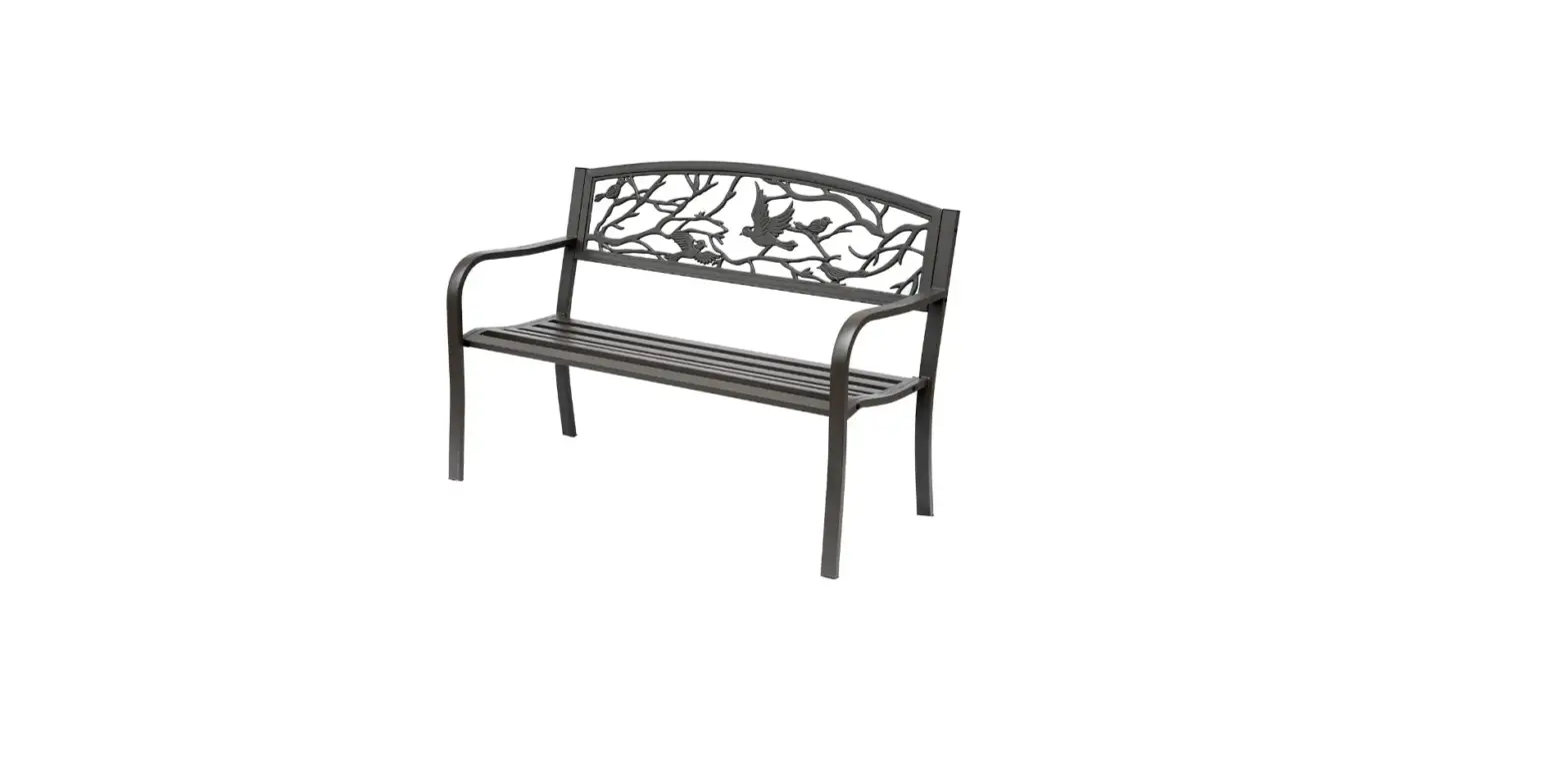 Outsunny 84b-185 50 Inch Vintage Garden Iron Patio Bench Instruction Manual