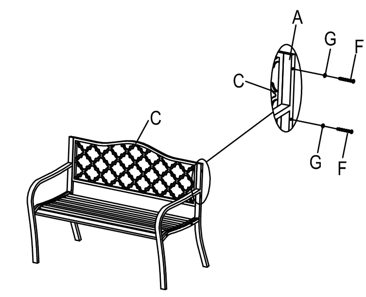 Outsunny-84B-185-50-Inch-Vintage-Garden-Iron-Patio-Bench-FIG-4