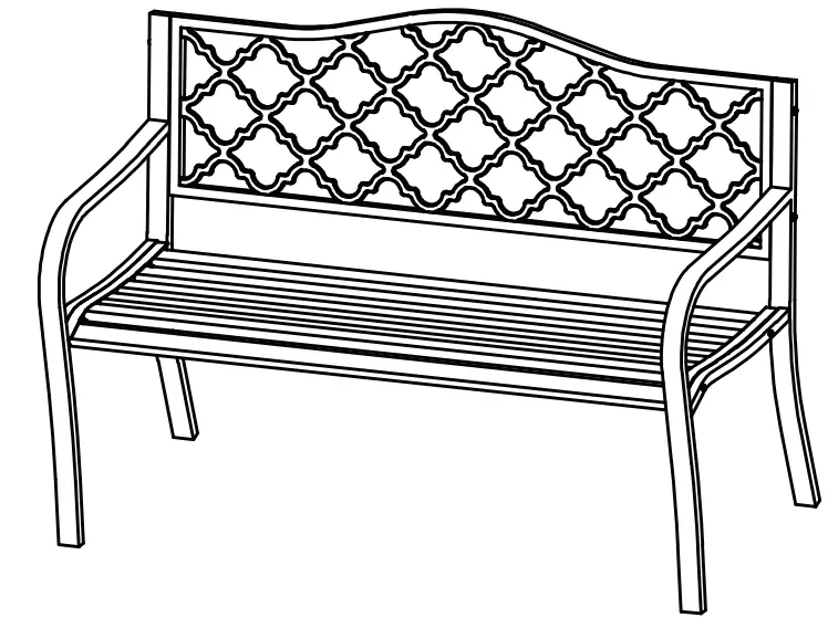 Outsunny-84B-185-50-Inch-Vintage-Garden-Iron-Patio-Bench-FIG-5