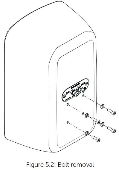 VOID Cyclone 10 Loudspeaker - Bolt removal
