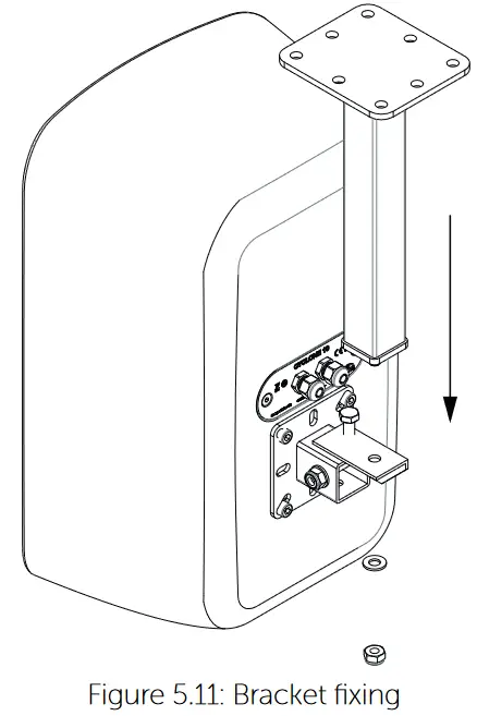 VOID Cyclone 10 Loudspeaker - Bracket fixing