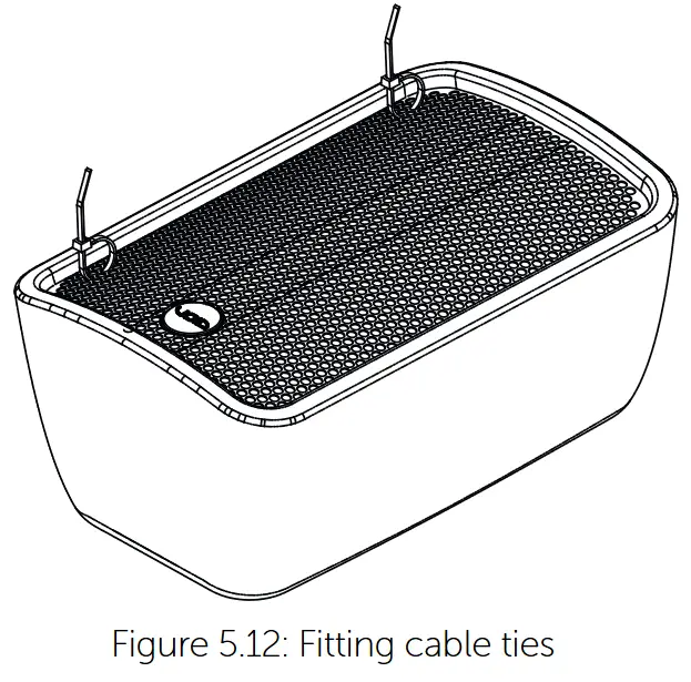 VOID Cyclone 10 Loudspeaker - Fitting cable ties