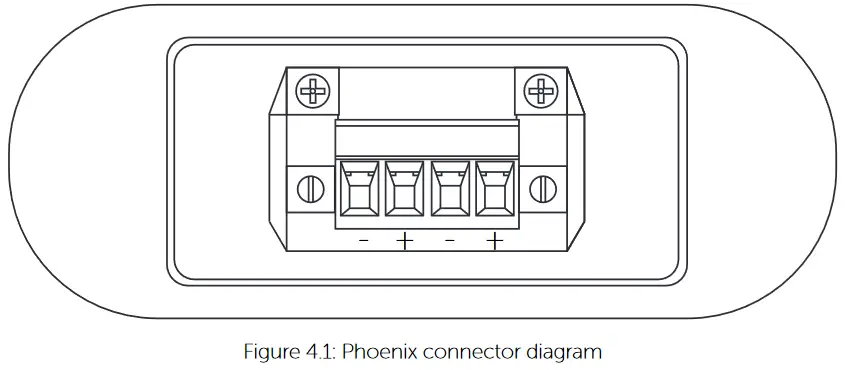 VOID Cyclone 10 Loudspeaker - Phoenix connector diagram
