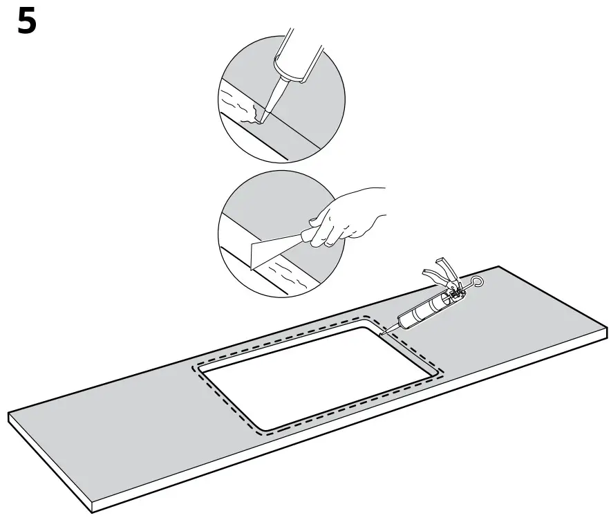 IKEA HILLESJON Inset Sink Instruction Manual - Figure 10