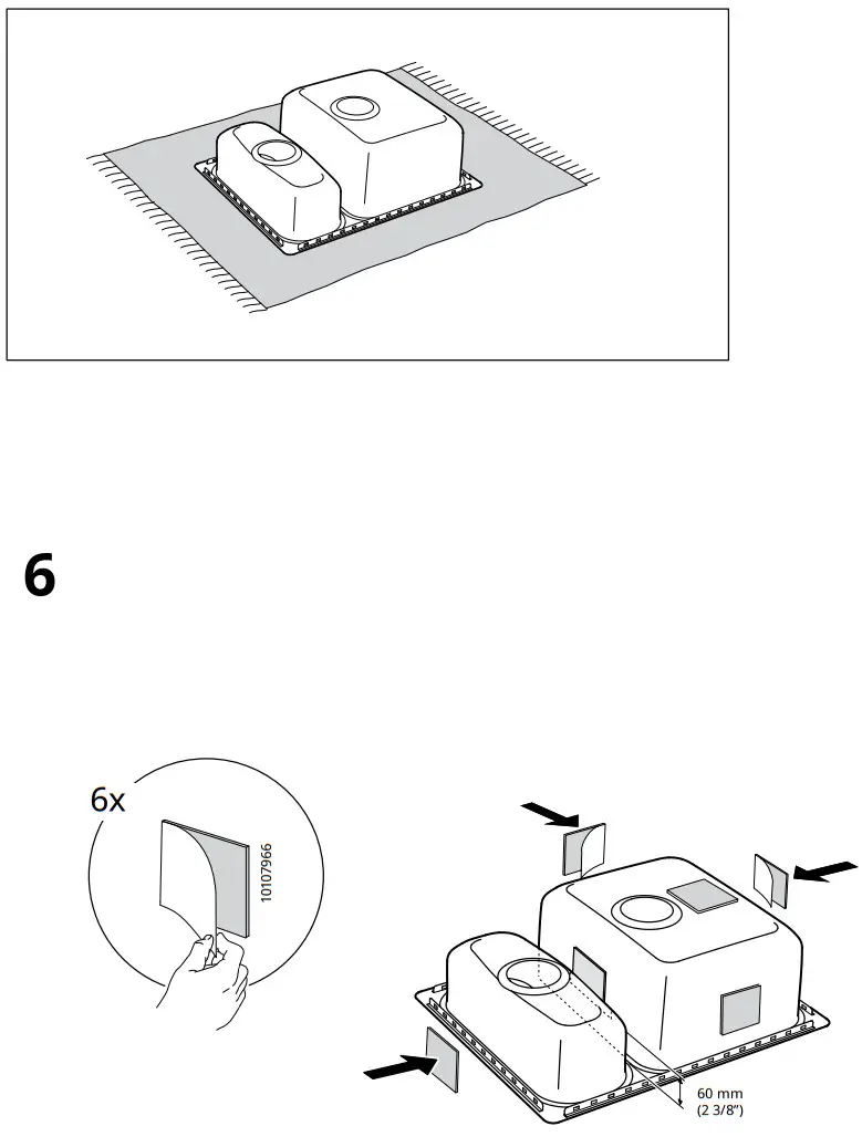 IKEA HILLESJON Inset Sink Instruction Manual - Figure 11