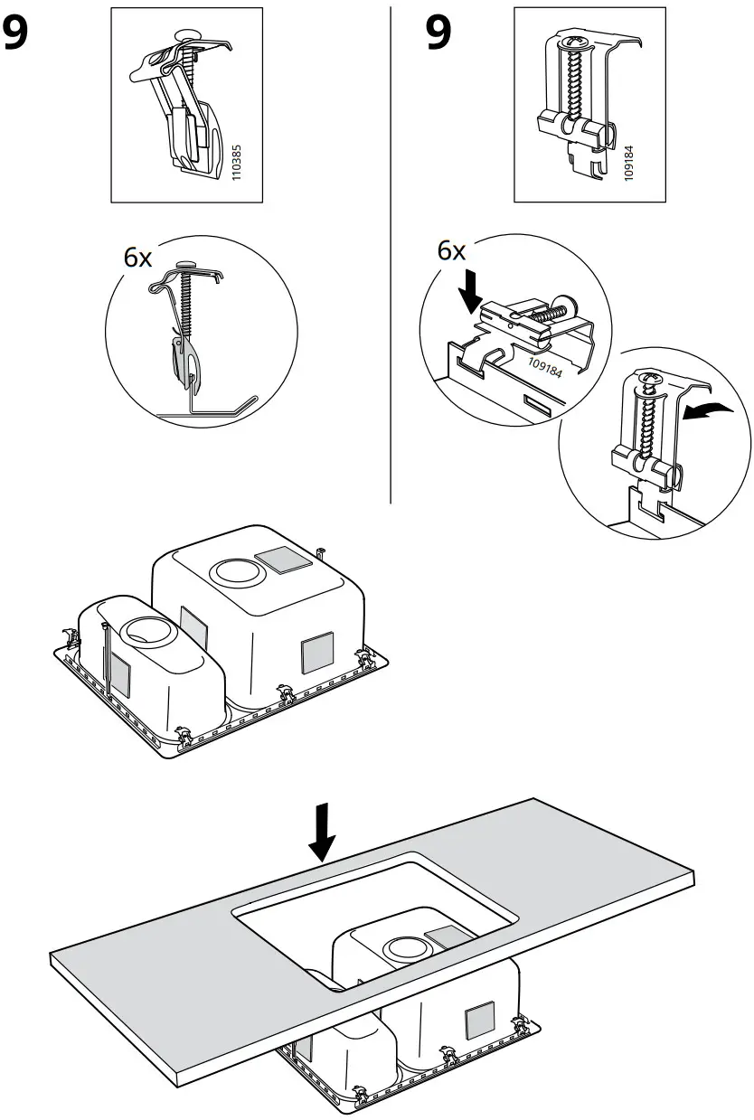 IKEA HILLESJON Inset Sink Instruction Manual - Figure 15