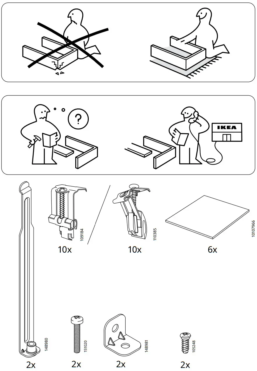 IKEA HILLESJON Inset Sink Instruction Manual - Figure 3