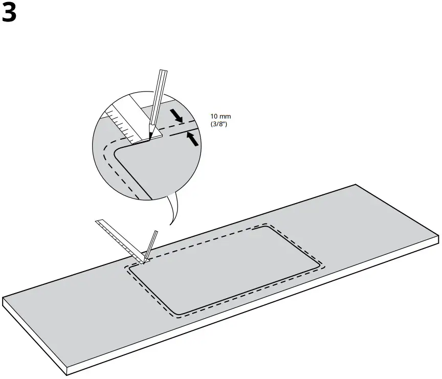IKEA HILLESJON Inset Sink Instruction Manual - Figure 8