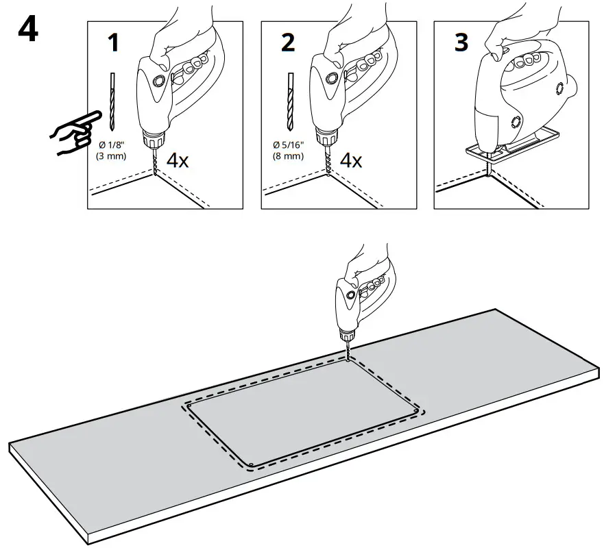 IKEA HILLESJON Inset Sink Instruction Manual - Figure 9