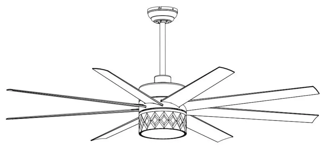 29001 65 Inch Ceiling Fan with Light