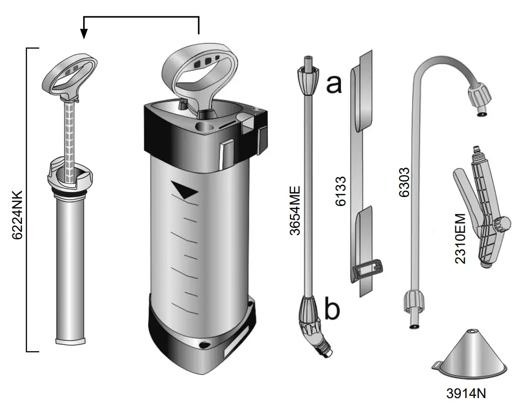 MESTO 3232EM Pressure Sprayer -
