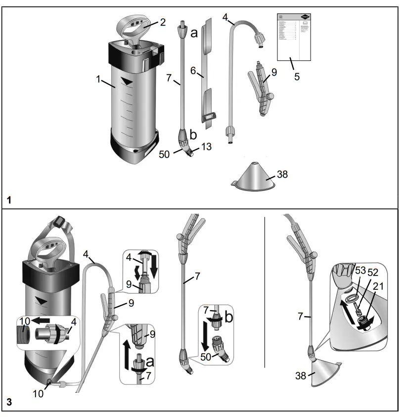 MESTO 3232EM Pressure Sprayer - fig1