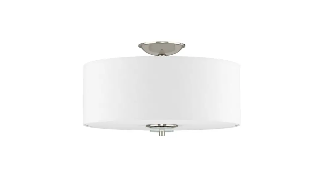 Signature Hardware 440803 Polished Nickel Incandescent Flush Mount Light Owner's Manual