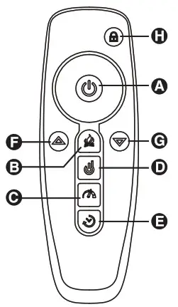 TURBRO INF28 3D Electric Fireplace Insert - Remote Control