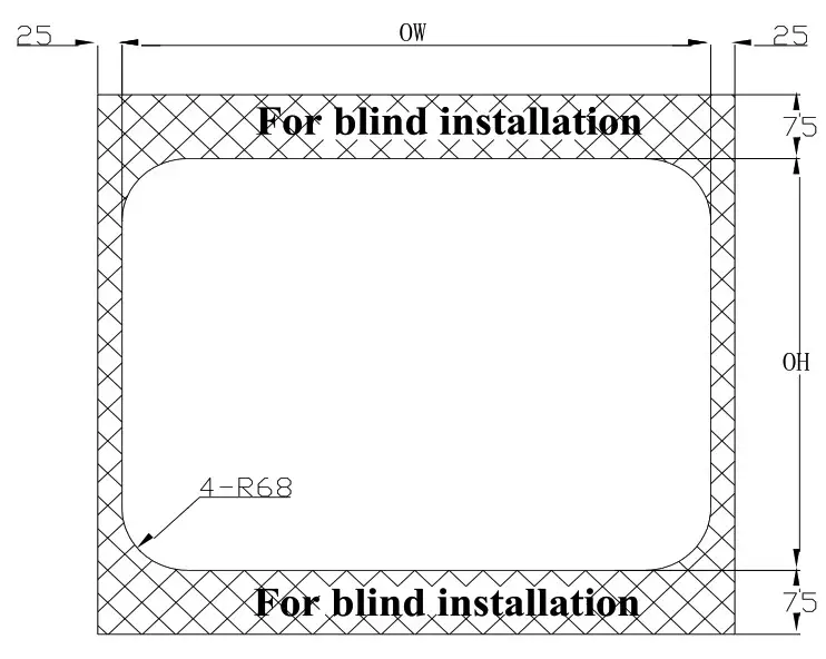 ATRV EuroVision Window and Blind Black Frame 800x1200mm