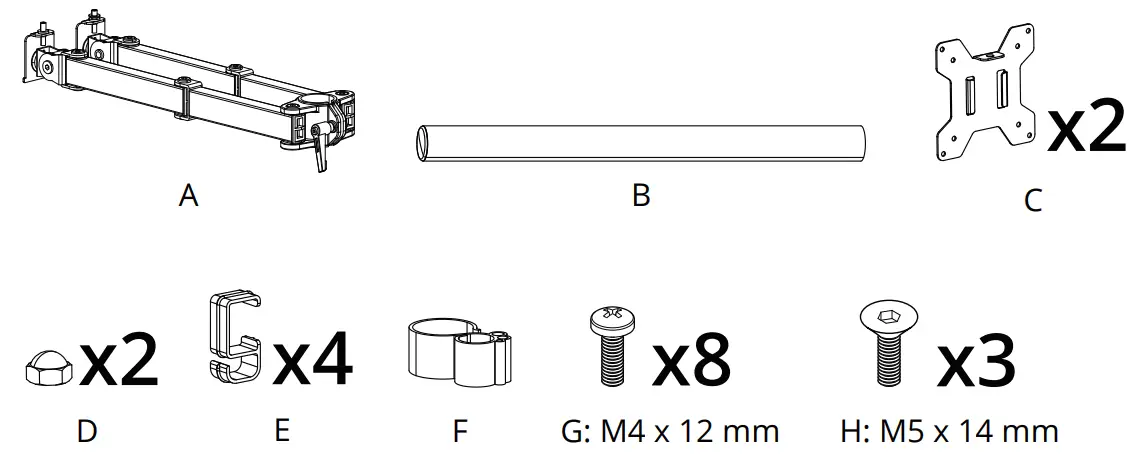 Supplied Parts and Hardware