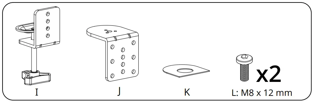 Supplied Parts and Hardware