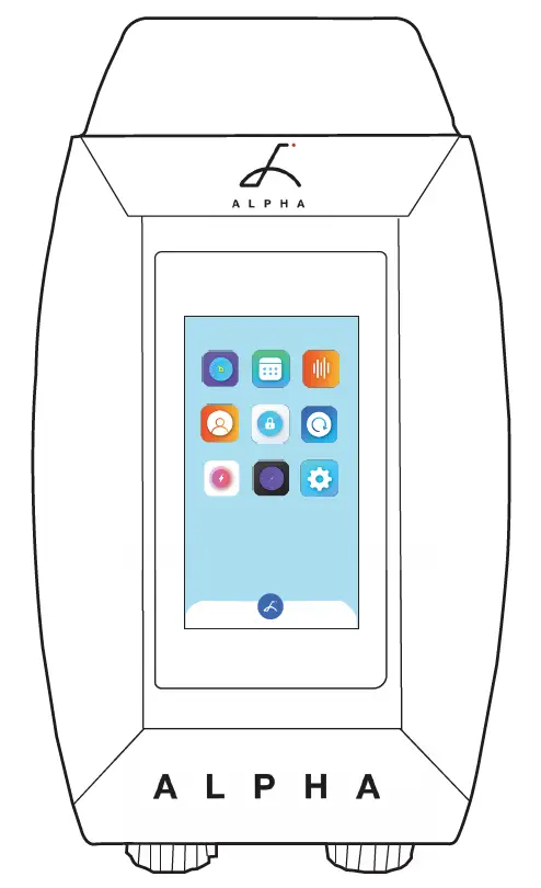 ALPHA Level 2 Multimedia Home EV Charging Station