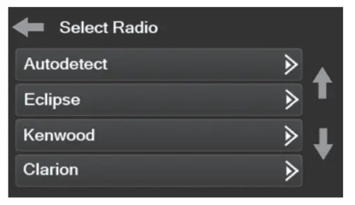 MeTra 99-5841B Ford Fusion2013-2020 - Select Radio screen