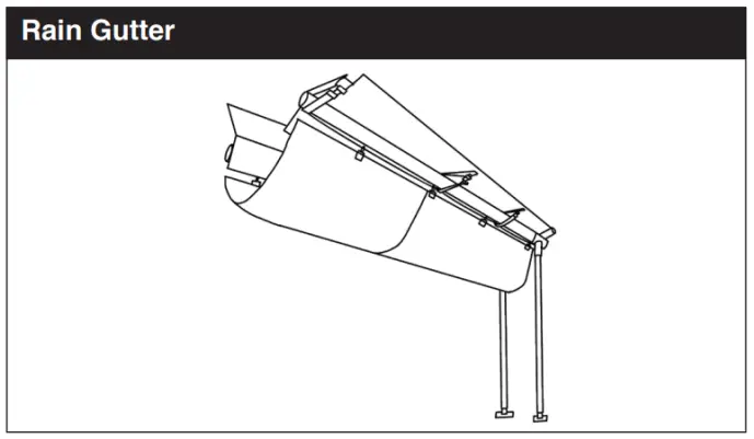 AMERICAN TENT 15foot x 30foot Commercial Party Frame Tent - RAIN GUTTER 1