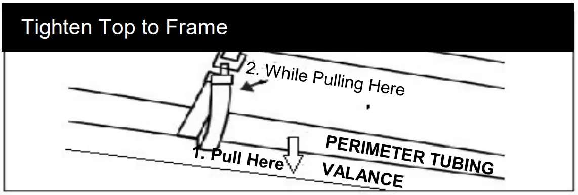 AMERICAN TENT 15foot x 30foot Commercial Party Frame Tent - Tighten Top to Frame