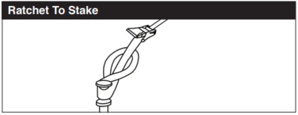 AMERICAN TENT 15foot x 30foot Commercial Party Frame Tent - ratchet straps