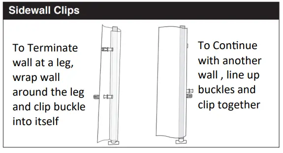 AMERICAN TENT 15foot x 30foot Commercial Party Frame Tent - sidewall 1
