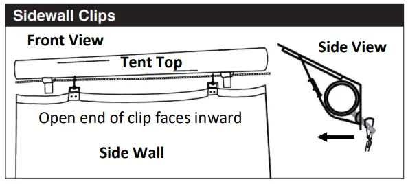AMERICAN TENT 15foot x 30foot Commercial Party Frame Tent - sidewall