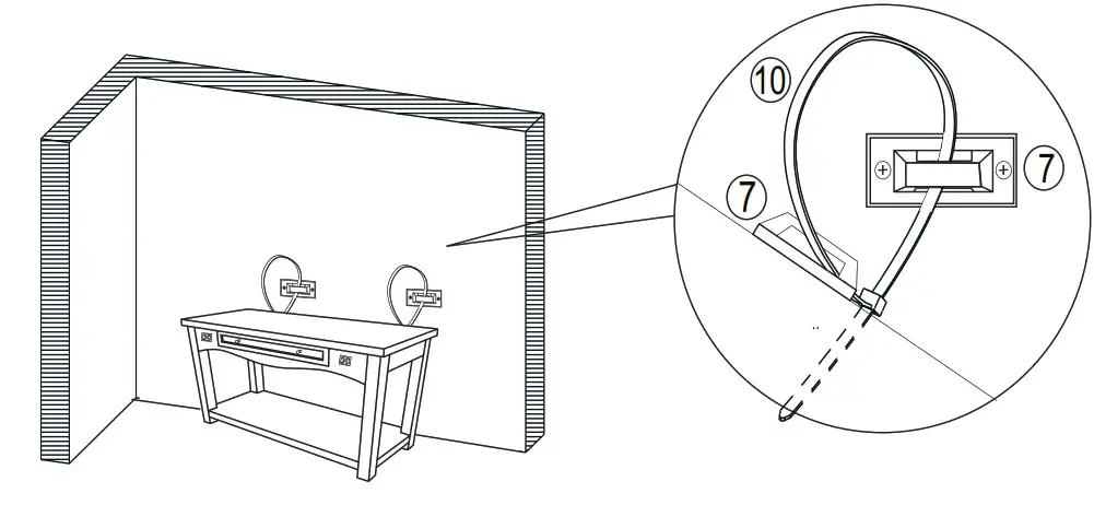 NOBLE 109856 Edgell Multicolored Distressed Console Table - Step 11