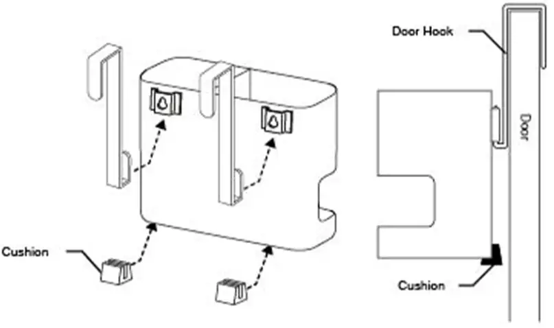 DELTA 7593 Hair and Hair Iron Holder, Beautes White - parts 1