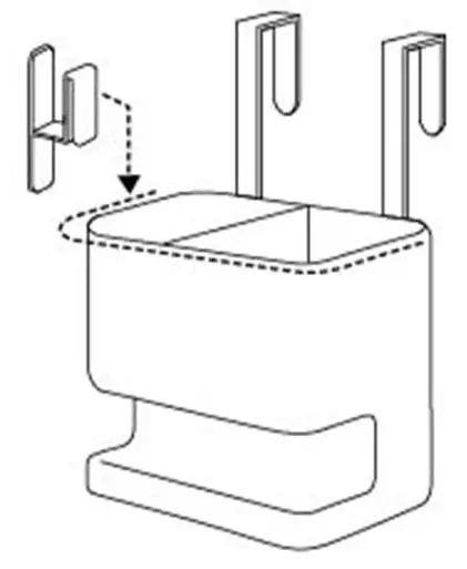 DELTA 7593 Hair and Hair Iron Holder, Beautes White - parts 4