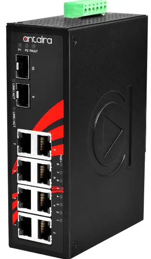 antaira-LNP-1002G-SFP-24-Series-10-Port-Industrial-Gigabit-PoE-Plus-Unmanaged-Ethernet-Switch-product-image