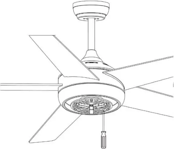 Edvivi FFG7771BN - Installation – Blade and Light Kit 2