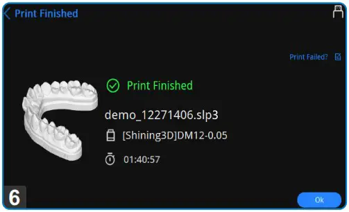 SHINING 3D Accufab D1 Dental 3D Printer - Print 15