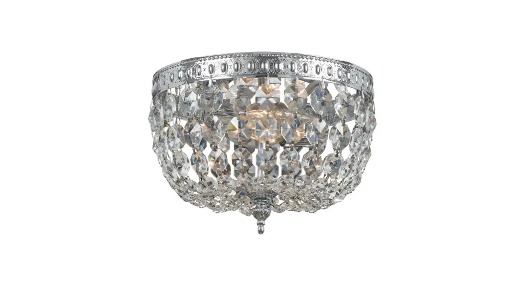 Crystorama 708-ch-cl-saq Two Light Ceiling Mount Instruction Manual Crystorama 708-ch-cl-saq Two Light Ceiling Mount Instruction Manual