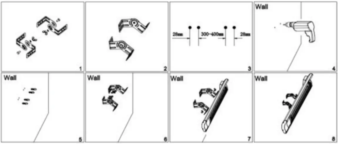 Wall mounted installation