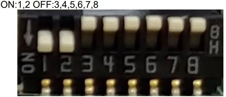 RENESAS R9A06G062GNP Sub GHz Wireless Communication Evaluation Kit - switch Settings