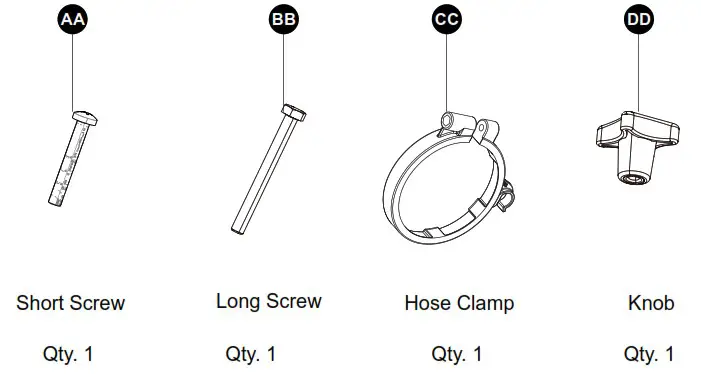 KOBALT KBB 7580 06 80V Backpack Blower - HARDWARE CONTENTS