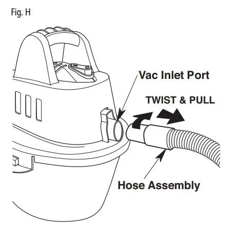 Craftsman CMXEVBE172500 Wet Dry Shop Vacuum - Port