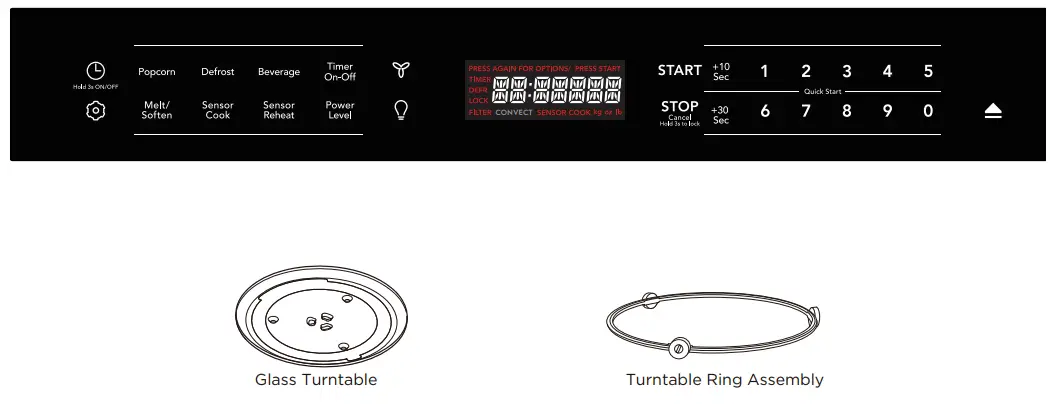FRIGIDAIRE GMOS1266SS Gallery 1 2 Cu Ft Low Profile Over The Range Microwave - PARTS