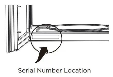 FRIGIDAIRE GMOS1266SS Gallery 1 2 Cu Ft Low Profile Over The Range Microwave - Serial Number