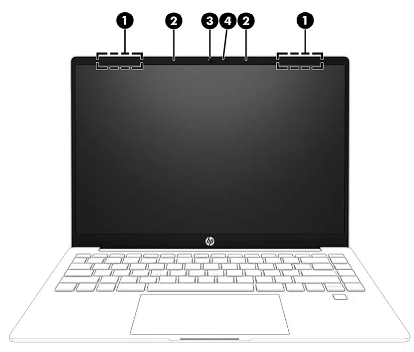 hp Pavilion Plus 14 Inch Laptop PC - Display components