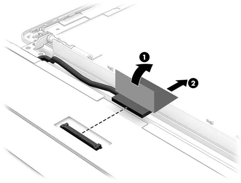 hp Pavilion Plus 14 Inch Laptop PC - Touchpad cable10