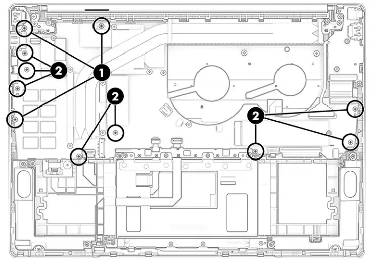 hp Pavilion Plus 14 Inch Laptop PC - Touchpad cable2