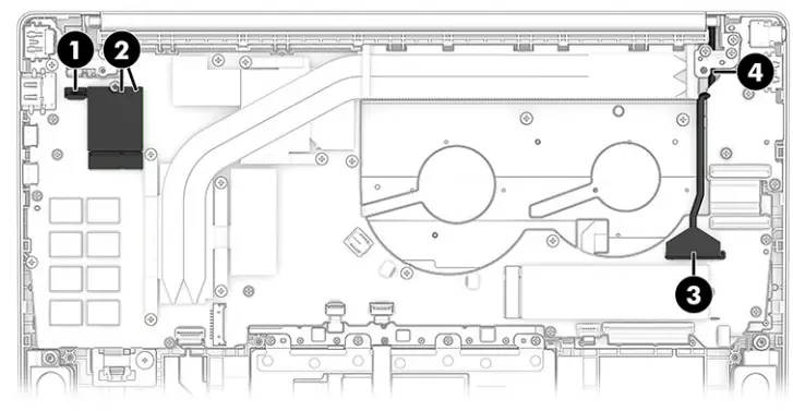 hp Pavilion Plus 14 Inch Laptop PC - Touchpad cable6