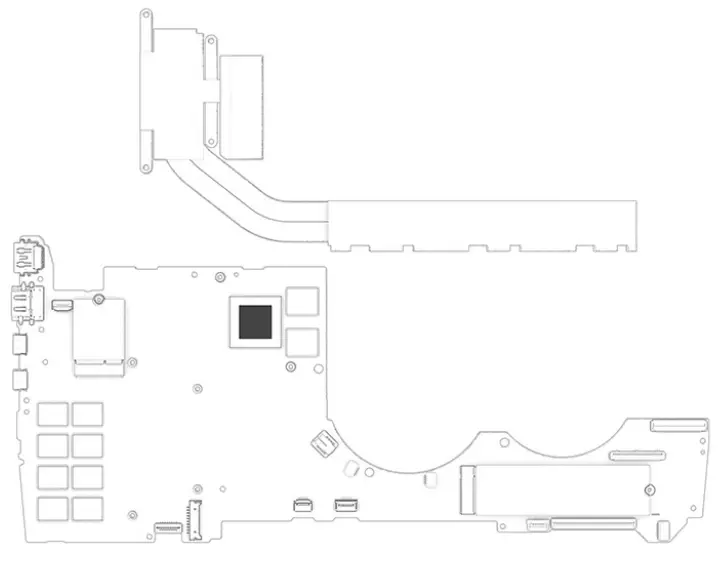 hp Pavilion Plus 14 Inch Laptop PC - heat sink2